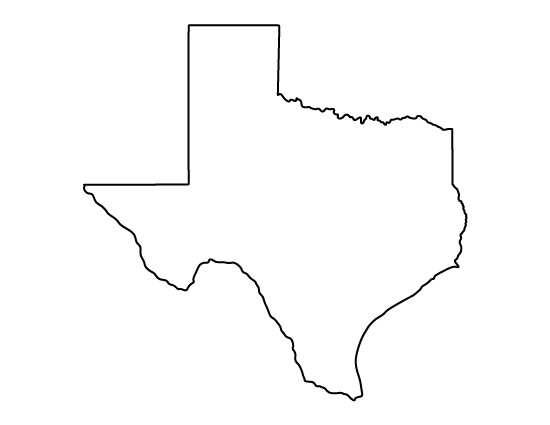 Printable Texas Template