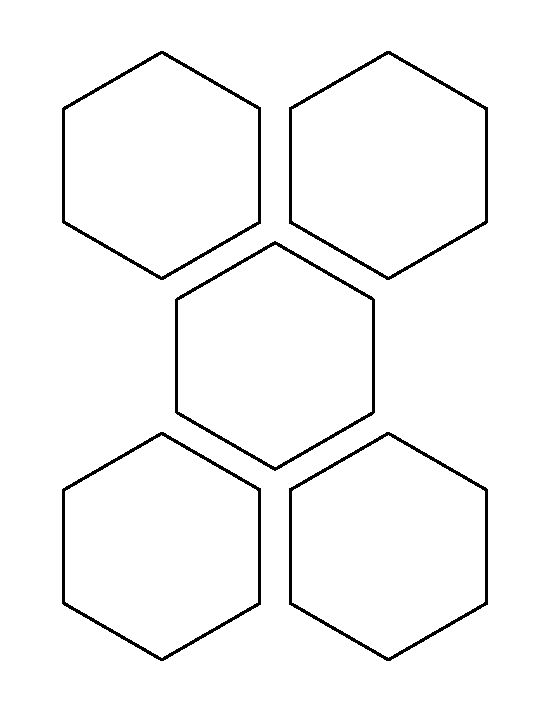 3.5 Inch Hexagon Template