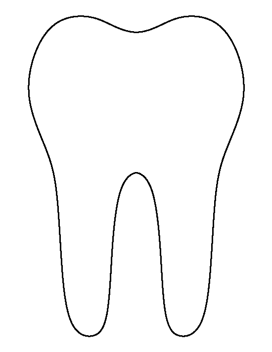 Printable Tooth Template