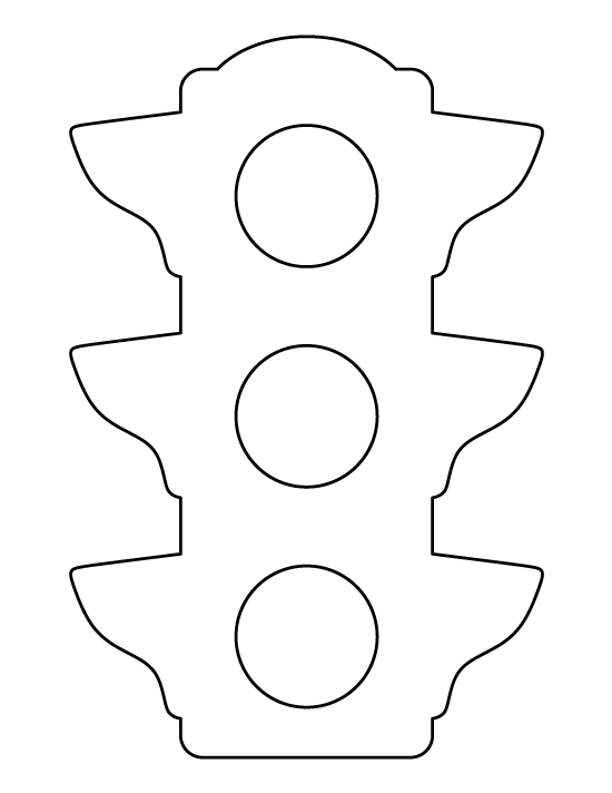 Printable Traffic Light Template