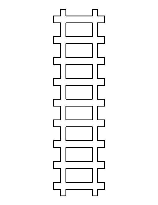 Printable Train Track Template