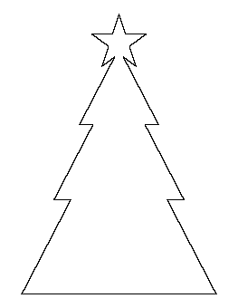 Triangle Christmas Tree Pattern