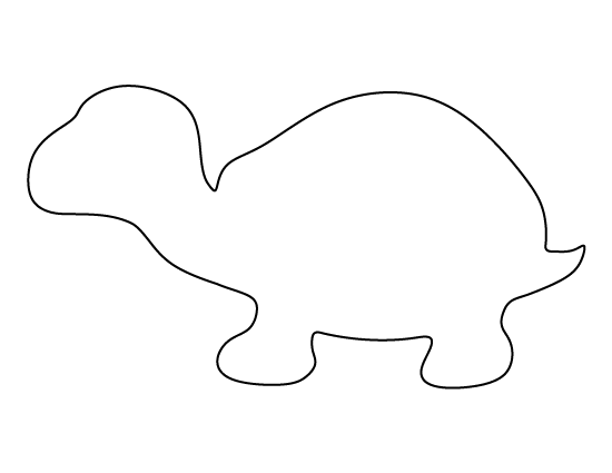 Turtle Outline Template