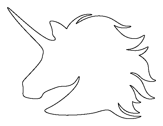 Printable Unicorn Head Template