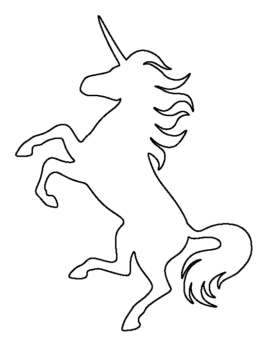 Printable Unicorn Template