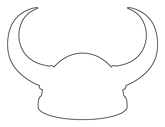 Printable Viking Helmet Template