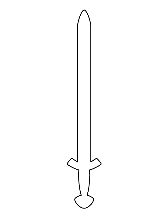 Printable Viking Sword Template