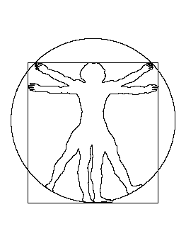 Vitruvian Man Pattern