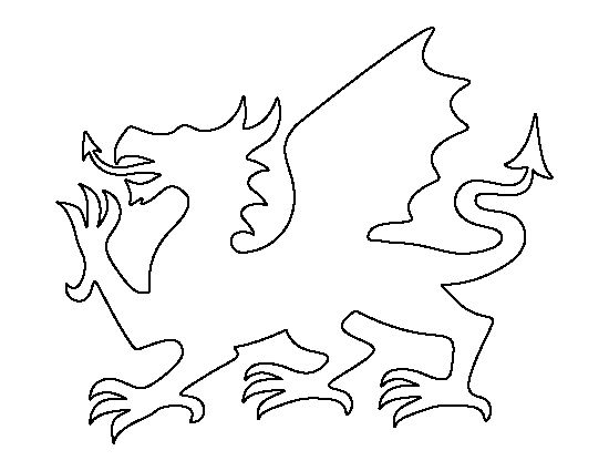 Welsh Dragon Template