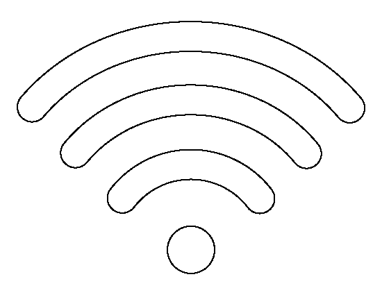 Wifi Symbol Template