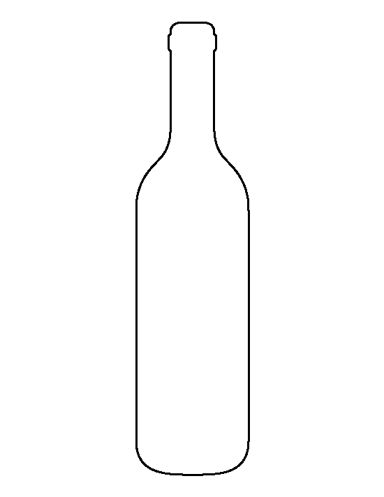 Wine Bottle Template