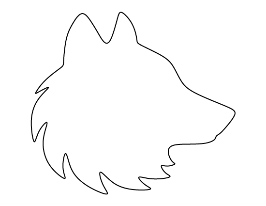 Wolf Head Template