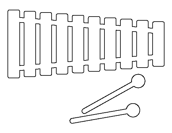 Printable Xylophone Template